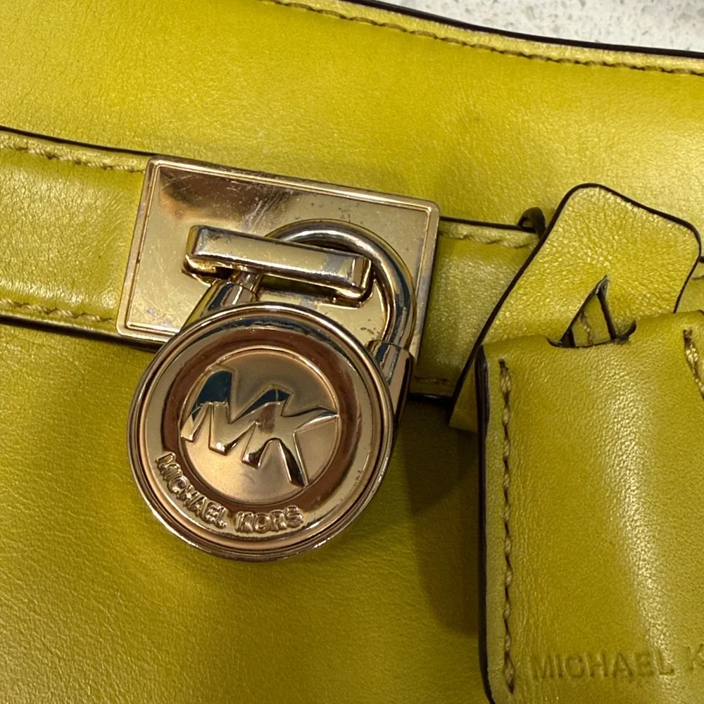 Michael Kors Apple Green Hamilton Crossbody